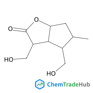 (3R,3aS,4R,5S,6aS)-3,4-Bis(hydroxymethyl)-5-methylhexahydro-2H-cyclopenta[b]furan-2-one structure