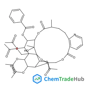 (1R,3S,15R,18R,19S,20S,21S,22R,23S,24S,25S,26R)-20,22,23,25-Tetraacetoxy-21-(acetoxymethyl)-26-hydroxy-3,15,26-trimethyl-6,16-dioxo-2,5,17-trioxa-11-azapentacyclo[16.7.1.0~1,21~.0~3,24~.0~7,12~]hexaco
sa-7,9,11-trien-19-yl benzoate