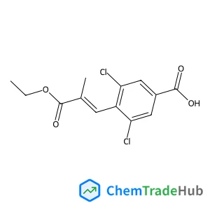 3,5-dichloro-4-[(1E)-3-ethoxy-2-methyl-3-oxoprop-1-en-1-yl]benzoic acid