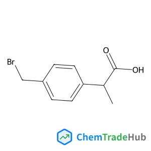 2-[4-(Bromomethyl)phenyl]propanoic acid
