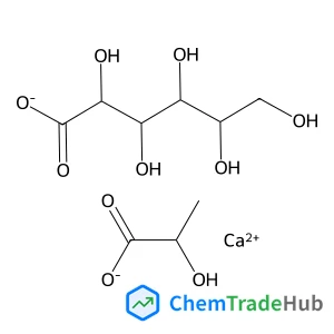 Calcium hexonate 2-hydroxypropanoate (1:1:1) structure