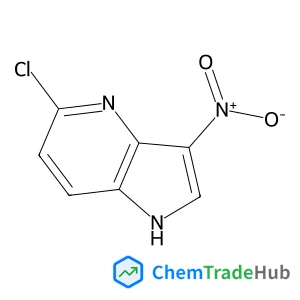 5-chloro-3-nitro-1H-pyrrolo[3,2-b]pyridine structure