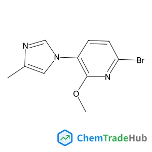 6-BROMO-2-METHOXY-3-(4-METHYL-1H-IMIDAZOL-1-YL)PYRIDINE