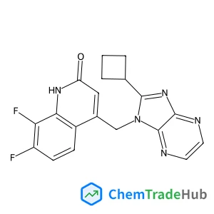 4-[(2-Cyclobutyl-1H-imidazo[4,5-b]pyrazin-1-yl)methyl]-7,8-difluoro-2(1H)-quinolinone