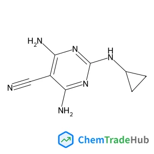 4,6-Diamino-2-(cyclopropylamino)pyrimidine-5-carbonitrile