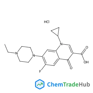 1-Cyclopropyl-7-(4-ethyl-1-piperazinyl)-6-fluoro-4-oxo-1,4-dihydro-3-quinolinecarboxylic acid hydrochloride (1:1)