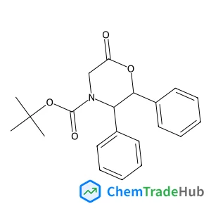 2-Methyl-2-propanyl (2S,3R)-6-oxo-2,3-diphenyl-4-morpholinecarboxylate