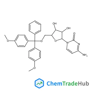 5'-O-[Bis(4-methoxyphenyl)(phenyl)methyl]cytidine structure
