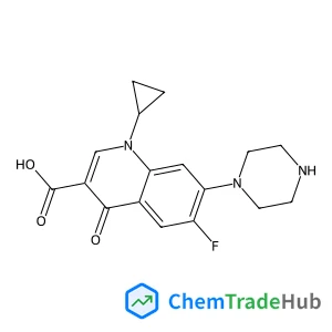 1-Cyclopropyl-6-fluoro-4-oxo-7-(1-piperazinyl)-1,4-dihydro-3-quinolinecarboxylic acid