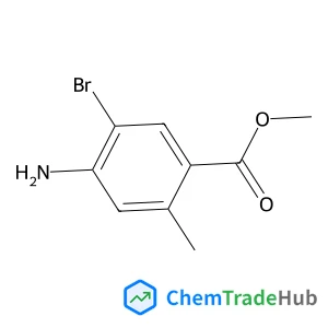 Methyl 4-amino-5-bromo-2-methylbenzoate structure
