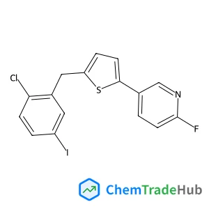 5-[5-(2-Chloro-5-iodobenzyl)-2-thienyl]-2-fluoropyridine