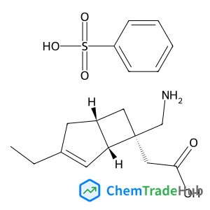 [(1R,5S,6S)-6-(Aminomethyl)-3-ethylbicyclo[3.2.0]hept-3-en-6-yl]acetic acid benzenesulfonate (1:1)