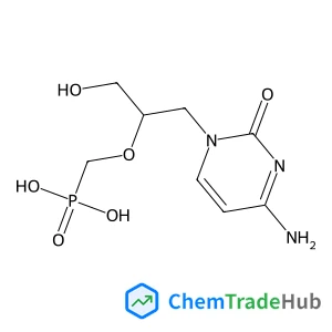 ({[(2S)-1-(4-amino-2-oxo-1,2-dihydropyrimidin-1-yl)-3-hydroxypropan-2-yl]oxy}methyl)phosphonic acid