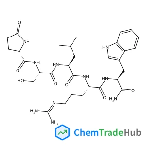 5-Oxo-L-prolyl-L-seryl-L-leucyl-N~5~-(diaminomethylene)-L-ornithyl-L-tryptophanamide 5-Oxo-L-prolyl-L-seryl-L-leucyl-N~5~-(diaminomethylene)-L-ornithyl-L-tryptophanamide