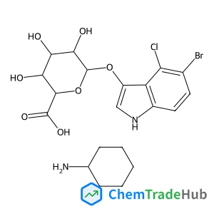 Cyclohexanaminium 5-bromo-4-chloro-1H-indol-3-yl beta-D-glucopyranosiduronate Cyclohexanaminium 5-bromo-4-chloro-1H-indol-3-yl beta-D-glucopyranosiduronate