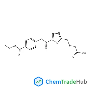 (([5-(([4-(ETHOXYCARBONYL)PHENYL]AMINO)CARBONYL)-1,3,4-THIADIAZOL-2-YL]METHYL)THIO)ACETIC ACID 95%