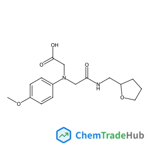 ((4-METHOXYPHENYL){2-OXO-2-[(TETRAHYDROFURAN-2-YLMETHYL)AMINO]ETHYL}AMINO)ACETIC ACID