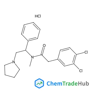 Benzeneacetamide, 3,4-dichloro-N-methyl-N-[(1S)-1-phenyl-2-(1-pyrrolidinyl)ethyl]-, hydrochloride (1:1)