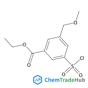 Ethyl 3-(chlorosulfonyl)-5-(methoxymethyl)benzoate structure