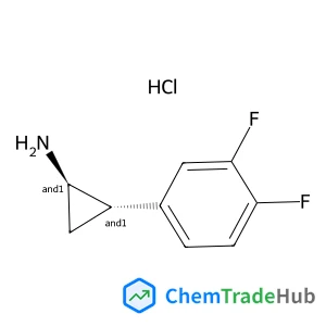 (1R,2S)-2-(3,4-Difluorophenyl)cyclopropanamine hydrochloride (1:1)
