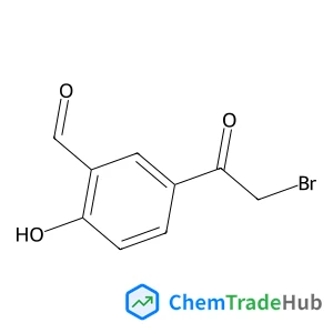 Benzaldehyde, 5-(2-bromoacetyl)-2-hydroxy- Benzaldehyde, 5-(2-bromoacetyl)-2-hydroxy-