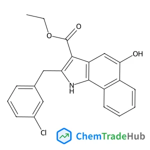 Ethyl 2-(3-chlorobenzyl)-5-hydroxy-1H-benzo[g]indole-3-carboxylate