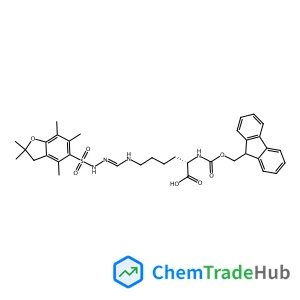 L-Lysine, N6-[[[(2,3-dihydro-2,2,4,6,7-pentamethyl-5-benzofuranyl)sulfonyl]amino]iminomethyl]-N2-[(9H-fluoren-9-ylmethoxy)carbonyl]-