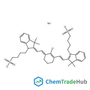 SODIUM 4-{2-[(E)-2-(2-CHLORO-3-{(E)-2-[3,3-DIMETHYL-1-(4-SULFONATOBUTYL)-1,3-DIHYDRO-2H-INDOL-2-YLIDENE]ETHYLIDENE}-1-CYCLOHEXEN-1-YL)ETHENYL]-3,3-DIMETHYL-3H-INDOLIUM-1-YL}-1-BUTANESULFONATE