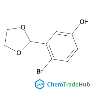 4-Bromo-3-(1,3-dioxolan-2-yl)phenol