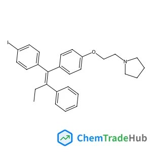 1-(2-{4-[(1E)-1-(4-Iodophenyl)-2-phenyl-1-buten-1-yl]phenoxy}ethyl)pyrrolidine