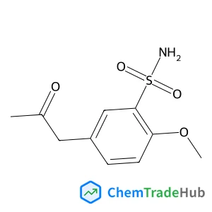 2-Methoxy-5-(2-oxopropyl)benzenesulfonamide