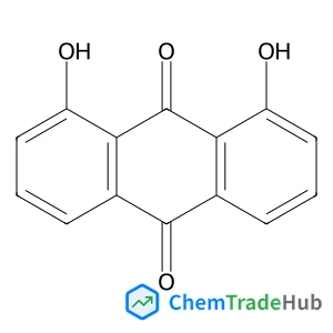 Danthron (1,8-Dihydroxyanthraquinone) structure
