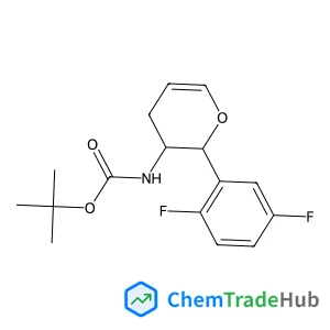 tert-butyl ((2R,3S)-2-(2,5-difluorophenyl)-3,4-dihydro-2H-pyran-3-yl)carbamate
