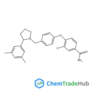 (S)-4-(4-((2-(3,5-diMethylphenyl)pyrrolidin-1-yl)Methyl)phenoxy)-3-fluorobenzaMide