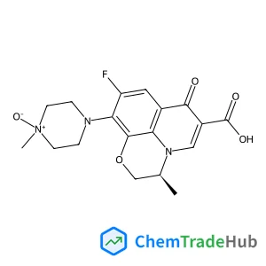 (3S)-9-Fluoro-3-methyl-10-(4-methyl-4-oxido-1-piperazinyl)-7-oxo-2,3-dihydro-7H-[1,4]oxazino[2,3,4-ij]quinoline-6-carboxylic acid