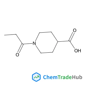 1-Propionyl-4-piperidinecarboxylic acid structure 1-Propionyl-4-piperidinecarboxylic acid structure