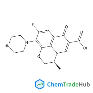 (3S)-9-Fluoro-3-methyl-7-oxo-10-(1-piperazinyl)-2,3-dihydro-7H-[1,4]oxazino[2,3,4-ij]quinoline-6-carboxylic acid