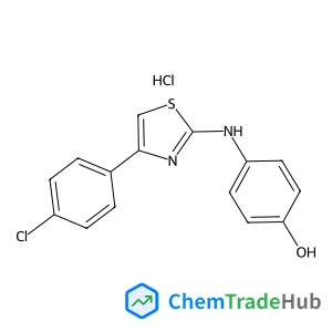 4-{[4-(4-Chlorophenyl)-1,3-thiazol-2-yl]amino}phenol hydrochloride (1:1)