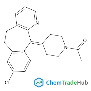 1-[4-(8-Chloro-5,6-dihydro-11H-benzo[5,6]cyclohepta[1,2-b]pyridin-11-ylidene)-1-piperidinyl]ethanone