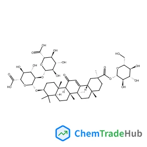 1-O-[(3beta)-3-{[2-O-(beta-D-Glucopyranuronosyl)-beta-D-glucopyranuronosyl]oxy}-11,30-dioxoolean-12-en-30-yl]-beta-D-glucopyranose