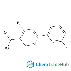 2-Fluoro-4-(3-methylphenyl)benzoic acid structure