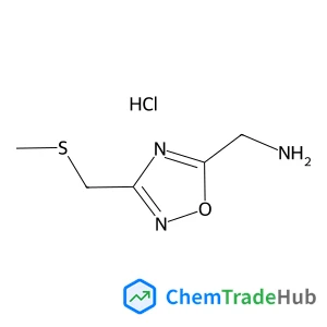 ({3-[(METHYLTHIO)METHYL]-1,2,4-OXADIAZOL-5-YL}METHYL)AMINE HYDROCHLORIDE; 95%
