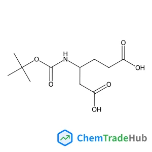 Boc-3-aminoadipic acid Chemical_Structure_Of