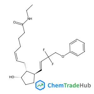 Tafluprost ethyl amide,(5Z)-7-{(1R,2R,3R,5S)-2-[(1E)-3,3-Difluoro-4-phenoxy-1-buten-1-yl]-3,5-dihydroxycyclopentyl}-N-ethyl-5-heptenamide