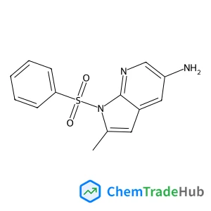 2-Methyl-1-(phenylsulfonyl)-1H-pyrrolo[2,3-b]pyridin-5-amine