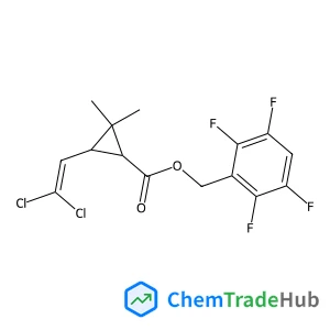 Cyclopropanecarboxylicacid, 3-(2,2-dichloroethenyl)-2,2-dimethyl-, (2,3,5,6-tetrafluorophenyl)methylester, (1R,3S)-