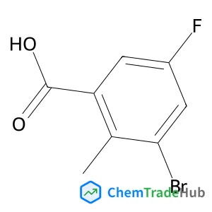 3-Bromo-5-fluoro-2-methylbenzoic acid