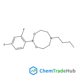 6-Butyl-2-(2,4-difluorophenyl)-1,3,6,2-dioxazaborocane structure 6-Butyl-2-(2,4-difluorophenyl)-1,3,6,2-dioxazaborocane structure