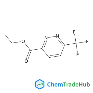 Ethyl 6-(trifluoromethyl)pyridazine-3-carboxylate structure