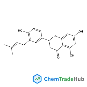 (2S)-5,7-Dihydroxy-2-[4-hydroxy-3-(3-methyl-2-buten-1-yl)phenyl]-2,3-dihydro-4H-chromen-4-one